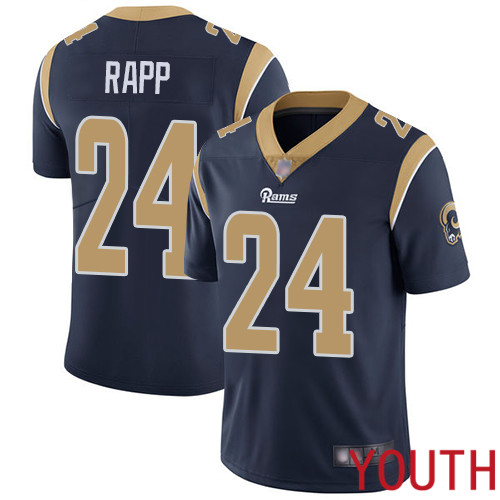 Los Angeles Rams Limited Navy Blue Youth Taylor Rapp Home Jersey NFL Football #24 Vapor Untouchable->los angeles rams->NFL Jersey